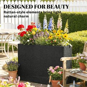 Jardinière surélevée et bac à fleurs élégant pour espaces extérieurs - Product Image 2