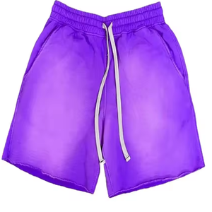 High Quality Premium 2026 Summer Sports <b>Shorts</b> 100% Cotton Anti-Wrinkle <b>Leopard</b> Patterned Workout Wear with Pockets - Product Image 1
