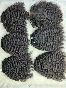 Different Length Burmese <b>Kinky</b> Curly Vietnamese Human <b>Hair</b> Bundles Remy Vietnamese Virgin Cuticle Aligned <b>Hair</b> <b>Extensions</b> - Product Image 2