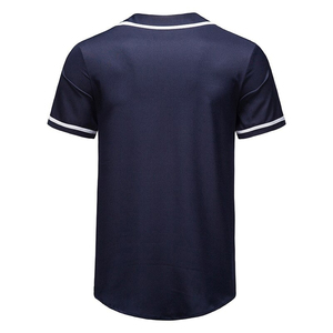 Layanan OEM Pakaian Olahraga Lengan Pendek Berbahan Mesh Bernapas, Desain Sublimasi Penyerap Keringat, Jersey Baseball Softball - Product Image 6