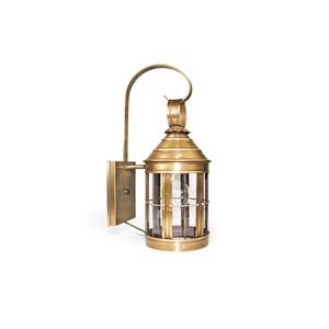 Lanterne murale en laiton de style ancien, avec finition cuivrée antique, pour usage domestique et extérieur. - Product Image 3