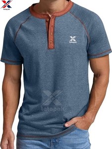 Camiseta de Manga Corta para Hombre, Tejido de Punto de Algodón y Elastano, Secado Rápido, Cuello Redondo, Absorbe la Humedad, para Clubes y Eventos - Product Image 5