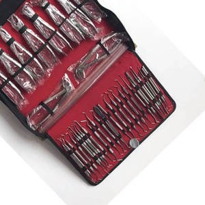 Complete Dental Extraction Surgery Instruments 61-Piece Manual Elevators Forceps Set Stainless Steel Ergonomic Grip CE Certified - Product Image 2