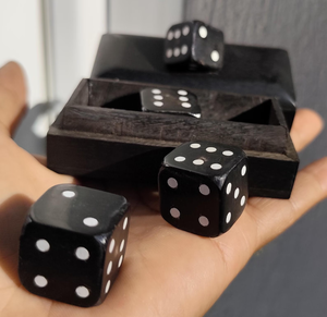 Luxury Horn <b>Dice</b> <b>Set</b> for Collectors and Gamers - Product Image 1