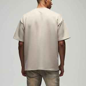 Top Selling Summer Casual Wear Heavyweight T-shirt Men 100% Cotton Loose Fit Breathable Comfortable <b>Hip</b> Hop Customizable - Product Image 6