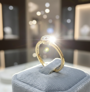 แหวนหมั้นสไตล์อเมริกัน 6 วง สีขาว ขนาด 10 มม. ประดับเพชร CZ เงินแท้ 925 ชุบทอง 18K น้ำหนัก 8 กรัม เครื่องประดับคุณภาพสูง ราคาขายส่ง - Product Image 2