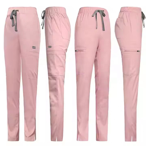 Pantalon médical unisexe élastique - Pantalon droit professionnel pour infirmières, dentistes et salons de beauté - Product Image 4