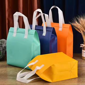 <b>Custom</b> Logo Non Woven Large Capacity <b>Insulated</b> Cooler Bags Colours <b>Insulated</b> Lunch Food <b>Box</b> for Picnic Milk Tea & Food Take Away - Product Image 2