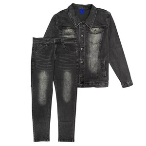 Traje de Jeans Elegante, Tela de Primera Calidad, Comodidad Duradera, Ideal para un Estilo de Vida Informal y Conjuntos Modernos - Product Image 1