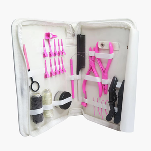Custom Stainless Steel Hair Extension <b>Kit</b> Pliers Micro <b>Bead</b> Crimping Tool Bond Remover Tools Scissors Hair Clips for Commercial - Product Image 2