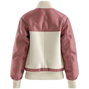 Chaquetas de Cuero para Mujer de Alta Calidad, Modernas, Coloridas, Elegantes, Ajustadas, Ropa Exterior de Moda para Otoño e Invierno, Abrigo de Cuero Personalizado - Product Image 3