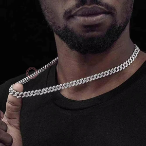 Hip Hop Baguette Custom Cuban <b>Rapper</b> <b>Chain</b> Fine Jewelry Necklaces & Charms 18K Gold Plated Name Unisex - Product Image 2