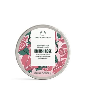Body Shop Crema Corporal de Rosa Británica 200ml, Crema Hidratante Vegana con Vitamina C y Manteca de Karité de Comercio Justo para Piel Normal - Product Image 1