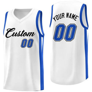 Maillot de basket personnalisé noir et rouge, col en V, sans manches, anti-transpiration, unisexe, pour équipe adulte, impression par sublimation - Product Image 3