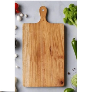 Tabla de Cortar Multifuncional de Madera de Acacia con Acabado Natural, Tabla de Cortar de Madera para Uso Diario en la Cocina - Product Image 5