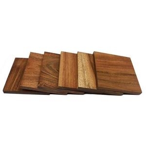 Acacia Wooden <b>Coaster</b> Set Round <b>Teal</b> Resin Inlay Modern Design Non Slip Mats & Pads Reusable 4 Pcs Handcrafted - Product Image 1