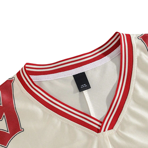 Camisetas de fútbol de malla transpirable personalizadas con nombre y número del equipo impreso, con impresión por sublimación. - Product Image 3