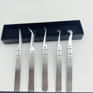 Eyelash Tweezer For Personal Care False Eyelash Placement & <b>Removing</b> Lashes Non Slip Ergonomic Design Grips Custom <b>Box</b> Packing - Product Image 1