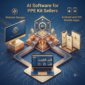ซอฟต์แวร์ AI สำหรับผู้ขายชุดอุปกรณ์ป้องกันส่วนบุคคล การออกแบบเว็บไซต์ แอปพลิเคชันมือถือ Android iOS ปลั๊กอิน WordPress Shopify ซอฟต์แวร์ AI ERP CRM อีคอมเมิร์ซ - Product Image 1