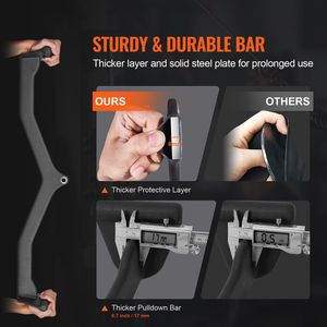 Accesorio de Barra en V para Máquina de Poleas LAT Pulldown, Barra de Tríceps para Ejercicios de Espalda, Accesorios para Máquinas de Gimnasio - Product Image 2