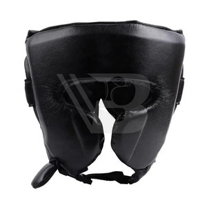 Ensemble de gants de boxe professionnels en cuir de vache véritable rouge/blanc, nouveau kit complet de sparring Winning pour la boxe, le kick-boxing et la protection de la tête et de l'aine - Product Image 4