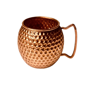 Tasses à bière Moscow Mule en cuivre, faites à la main, martelées, design classique, écologiques, vaisselle de bar avec poignée, durables - Product Image 1