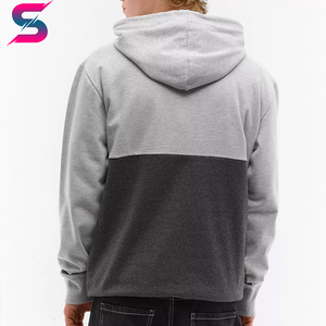 Sweat-shirts à capuche pour homme, couleur contrastée bleu et noir, bonne qualité, lavables en machine, best-seller, légers, manches régulières, vêtements décontractés - Product Image 4