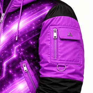 Veste bomber coupe-vent technique personnalisée OEM, unisexe, mode urbaine, production en gros, fournisseur direct d'usine de vêtements - Product Image 5