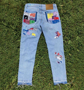 Regular Fit Mid Multi Pocket Eco-Friendly Smart Casual 100% Cotton Lightweight Breathable Jeans Unisex Medium Stretch Denim - Product Image 5