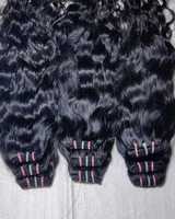 Extensions de cheveux humains vierges Remy Deep Wave, tissage de cheveux à double trame, 100g, exportateur de cheveux