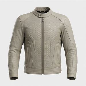 Veste de moto en cuir véritable pour homme de qualité supérieure, nouvelle arrivée, vestes de moto d'hiver, protections amovibles, personnalisables - Product Image 1