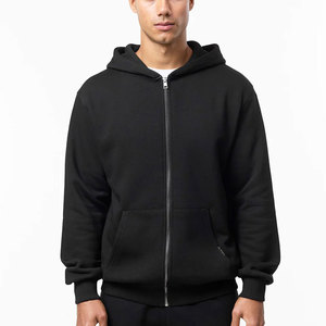 Sudadera con capucha de marca privada de 600 g/m² con estilo de forro polar con efecto lavado ácido para marcas de ropa urbana de lujo - Product Image 1