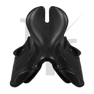 Silla de montar inglesa de doma clásica de cuero genuino de alta calidad con estructura de madera, cómoda, productos de carreras de caballos ingleses de la India - Product Image 6