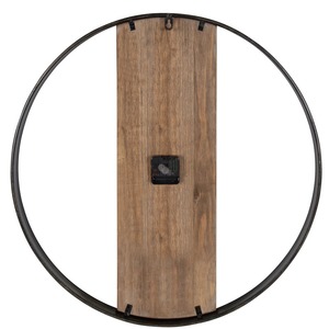 Minimalist Round Wooden Wall <b>Clock</b> Analog Quartz Silent Design for Living Room Home Office Decor - Product Image 2