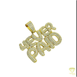 Luxury "4Ever Paid " Pendant Moissanite Diamond Rapper Necklace Gold Plated Jewelry Gift - Product Image 4