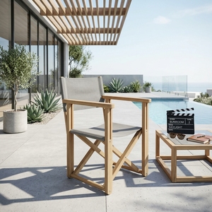 Modern Folding Solid Wood Living Room <b>Chair</b> Elegant Canvas Seat Portable Wooden Armchair For Indoor Lounge Setup Art Design Art - Product Image 3