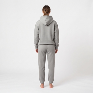 Conjunto Deportivo de Invierno para Mujer, con Capucha, Color Sólido, Estilo Jogger, Ropa Deportiva Casual, Dos Piezas - Product Image 6