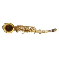 Alto Drop E Brass Saxophone Woodwind Instrument in Gold Paint for Entertainment
