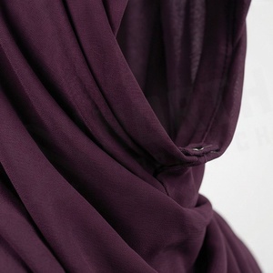 Women Solid Color Chiffon Hijab Breathable Daily Wear Islamic Scarf Shawl - Product Image 4