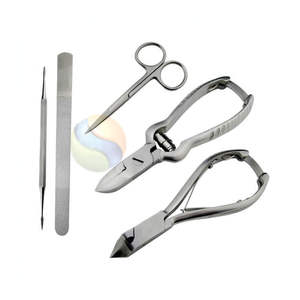 Juego Profesional de Cortaúñas para Uñas Encarnadas, Cortador de Acero Inoxidable con Resorte y Empujador de Cutículas, para Manicura y Pedicura - Product Image 1