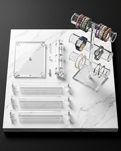 Clear Acrylic Customized Modern Washable for Ring Display Stand OEM/ODM Easy Assembly 50mm Thickness Countertop Use Retail - Product Image 4