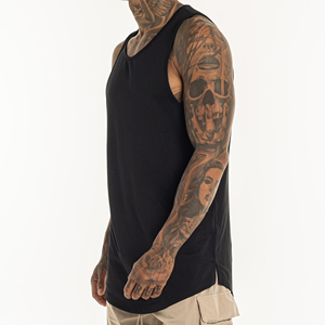 Men's Sleeveless Gym <b>Vest</b> Breathable Workout Muscle <b>Stringer</b> Cut-Off Y Back Tank Tops Fitness Pattern Wholesale - Product Image 5