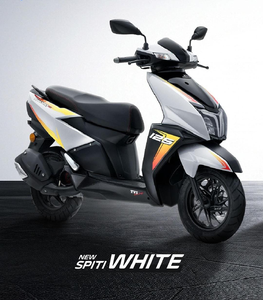 Scooter TVS "NTORQ 125 DISC" Spitfire 125cc Blanco, Scooter de Gasolina, Velocidad Máxima 41-50 km/h - Product Image 1