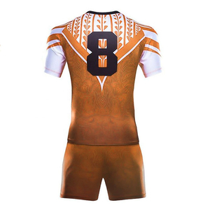 Comfortable Breathable Plus Size Rugby Uniform Shorts <b>Set</b> Custom Design High Quality Sportwear <b>Cheap</b> Price Rugby Uniform - Product Image 5