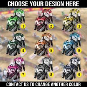 Jersey de Motocross Personalizado, Camiseta de Motocross con Nombre y Número, Ropa de Piloto, Equipamiento de Carreras de Motos, Jersey MX OEM al por Mayor - Product Image 2
