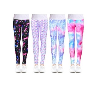 Leggings pour filles vintage 100% coton doux et confortables pour enfants, longueur cheville, imprimés - Product Image 3