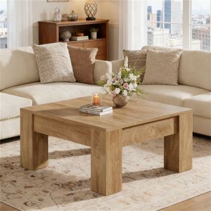 Tavolino da Caffè Quadrato in Legno per Divano o Uso come Tavolino da Tè - Product Image 4