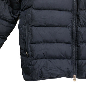 Chaqueta de Invierno para Hombre, Acolchada, Color Negro y Azul, Cuello Alto, Cierre de Cremallera, Casual, Resistente al Viento, Relleno de Poliéster - Product Image 5