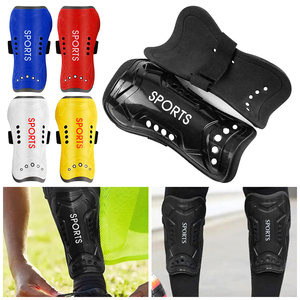 Protège-tibias de sport bleus taille M, légers, protection pour adultes, toutes saisons, fermeture auto-agrippante - Product Image 6