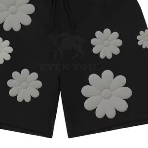 Pantalones Cortos Casuales de Estilo Urbano para Hombre con Estampado Puff, Ajuste Cómodo, Moda de Verano, Pantalones Cortos con Estampado Puff para Hombre - Product Image 5